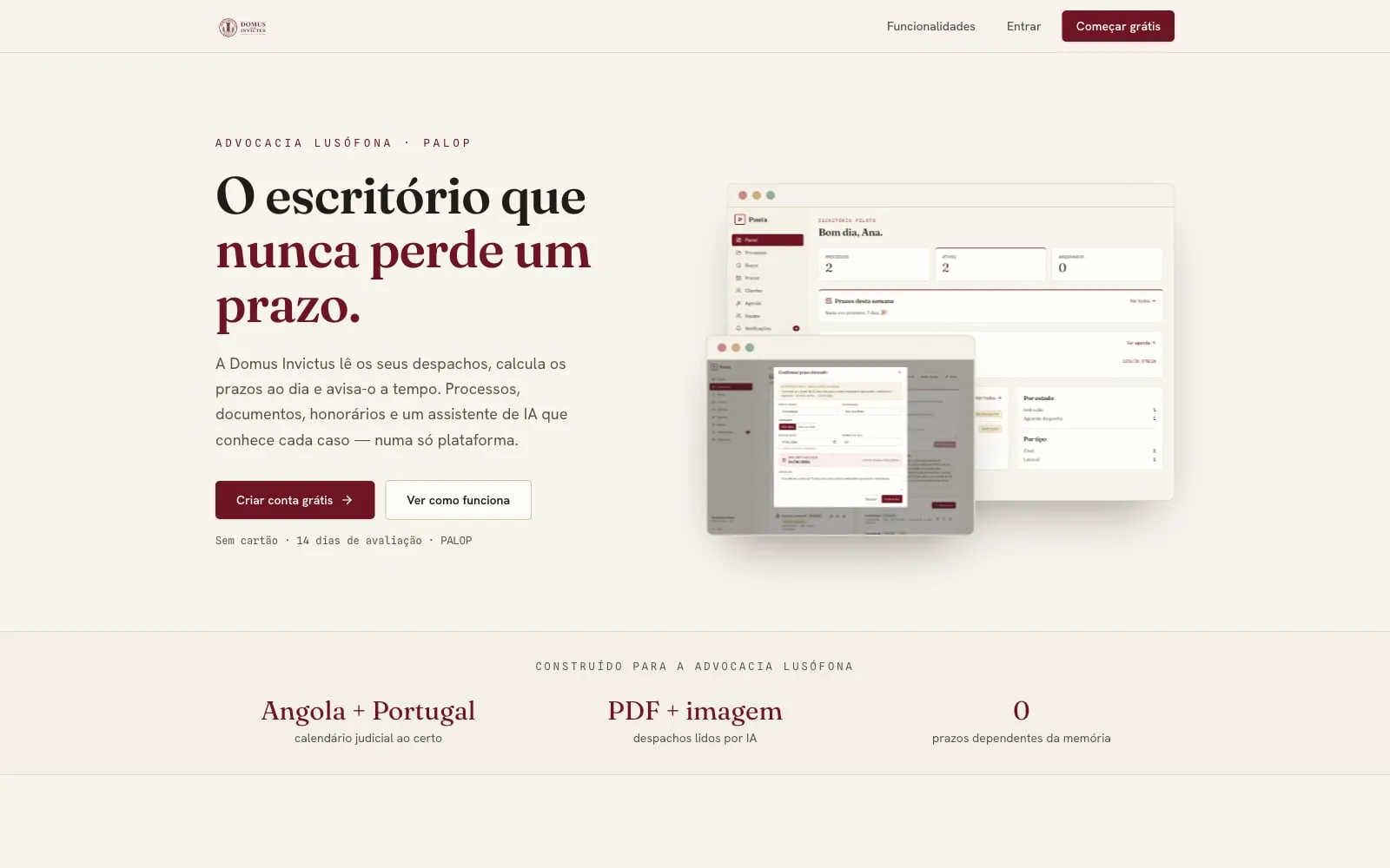 Interface de Pauta